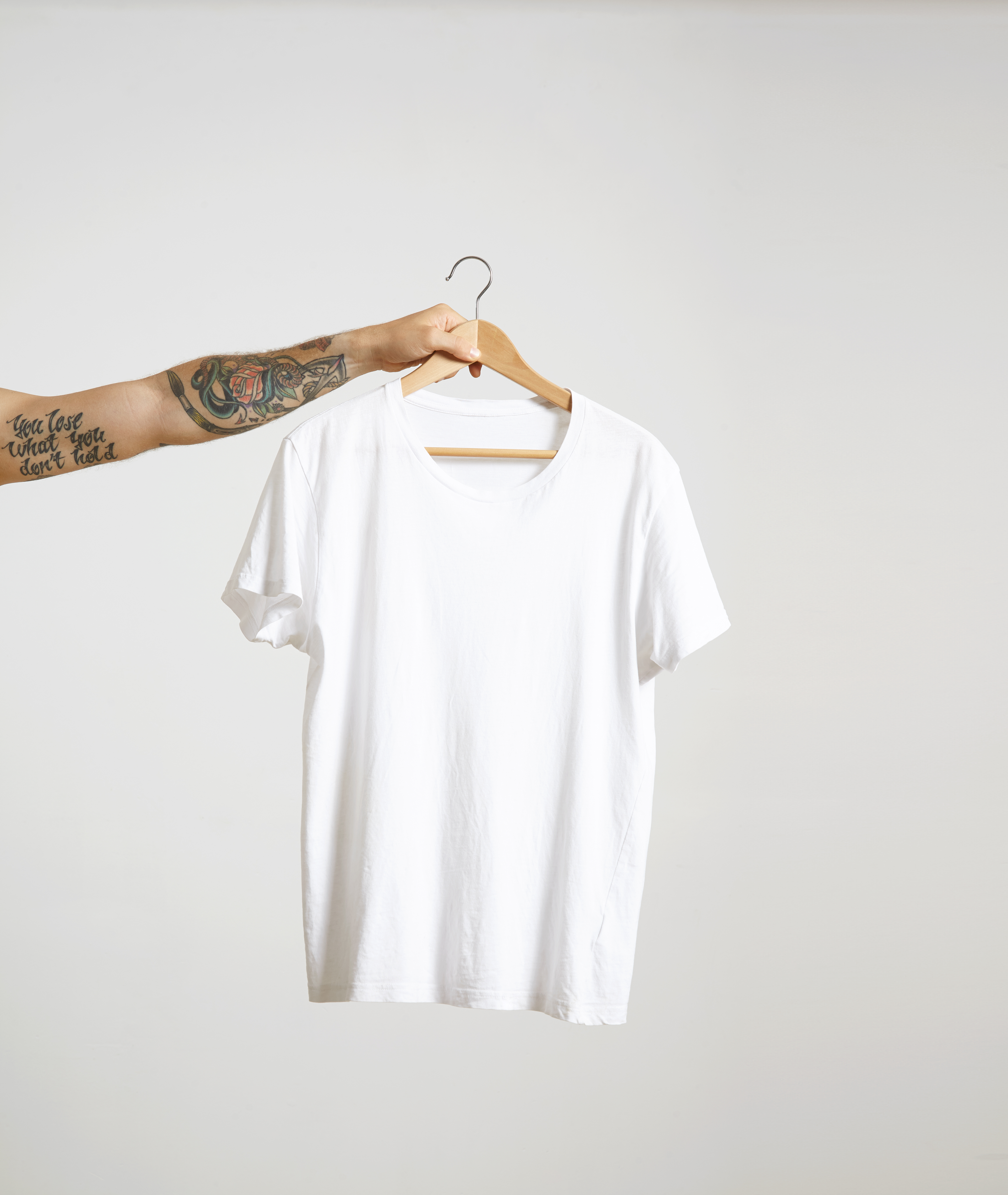 White round neck T shirt